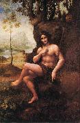 LEONARDO da Vinci St John in the Wilderness oil painting reproduction